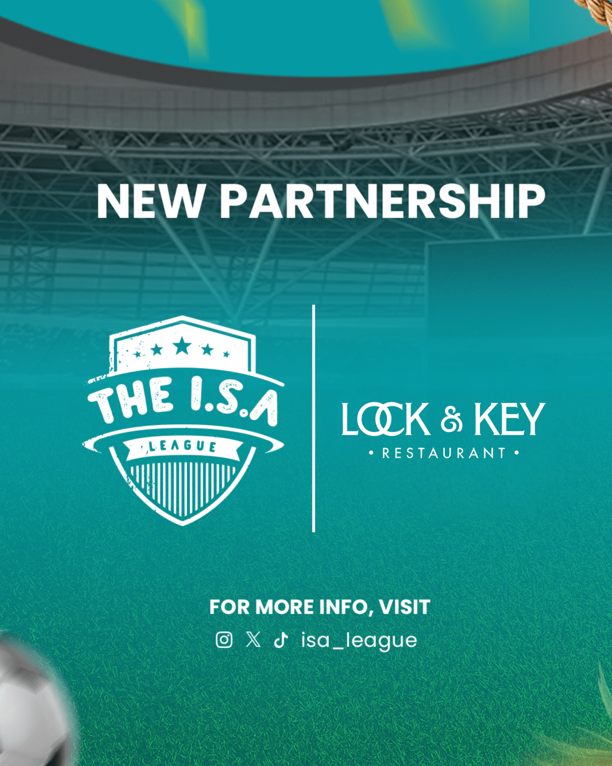 Football Meets Flavor: The I.S.A League Partners with Lock & Key Restaurant for&nbsp;ISAL2